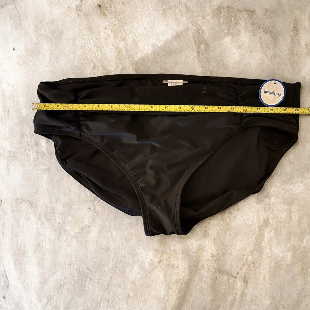 Swimsuits for All Black Swim‎ Bottoms Brief Size 22 NEW